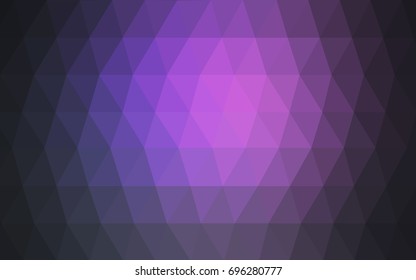 Light Purple vector blurry triangle background design. Geometric background in Origami style with gradient. 