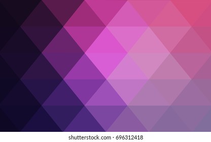Light Purple vector blurry triangle background design. Geometric background in Origami style with gradient. 