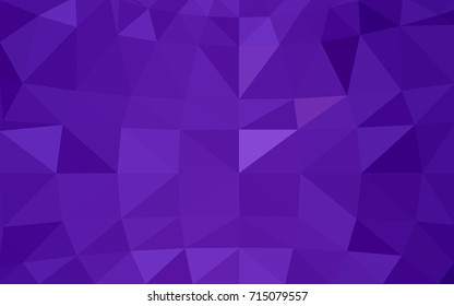 Light Purple vector blurry triangle background design. Geometric background in Origami style with gradient. 