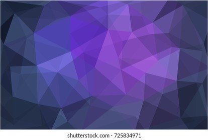 Light Purple vector blurry triangle background design. Geometric background in Origami style with gradient. 