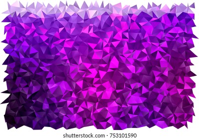 Light Purple vector blurry triangle pattern. Creative illustration in halftone style with gradient. The textured pattern can be used for background.