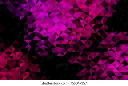 Light Purple vector blurry triangle pattern. Creative illustration in halftone style with gradient. A new texture for your design.