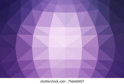 Light Purple vector blurry triangle background design. Geometric background in Origami style with gradient. 