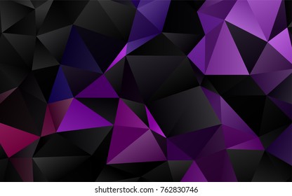 Light Purple vector blurry triangle template. Modern geometrical abstract illustration with gradient. A new texture for your design.