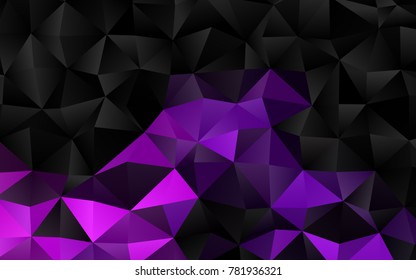 Light Purple vector blurry triangle background. Colorful abstract illustration with gradient. A completely new template for your business design.