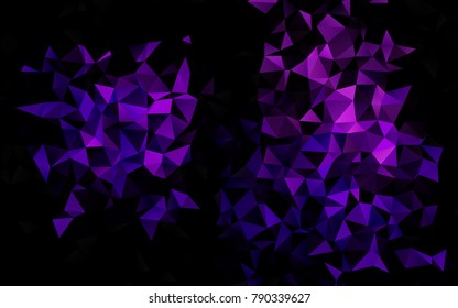 Light Purple vector blurry triangle pattern. Shining colored illustration in a brand-new style. A completely new template for your business design.