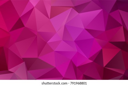 Light Purple vector blurry triangle pattern. An elegant bright illustration with gradient. A completely new design for your business.