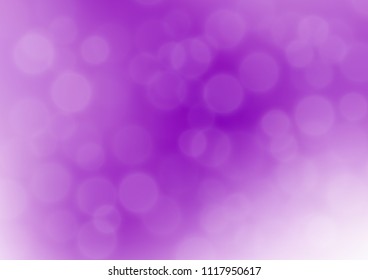 Light Purple vector bokeh pattern. Glitter abstract illustration with an elegant design. The best blurred design for your business.
