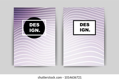 Light Purple vector brochure for ui, ux design. Abstract booklet on colored background with gradient. Completely new template for your brand book.