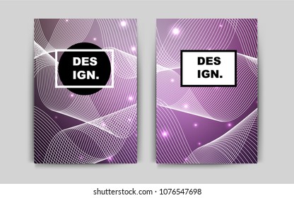 Light Purple vector brochure for ui, ux design. Web interface on abstract background with colorful gradient. Pattern can be used as a template for calendars.
