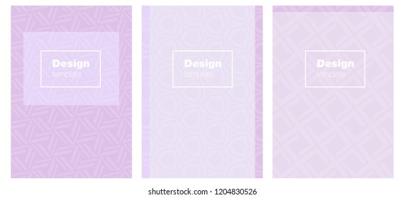 Light Purple vector brochure for ui, ux design. Glitter abstract design concept with text box. Pattern for leaflets, booklets.