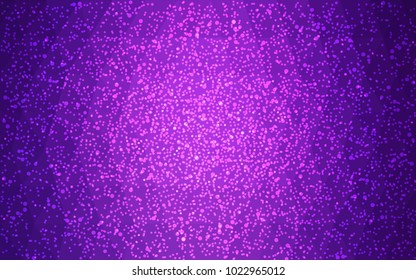 Light Purple vector christmas postcard low polygon background. Illustration consisting of triangles. Abstract triangular polygonal origami or crystal design of New Year celebration.