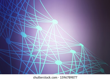 Light Purple vector colorful abstract background. Creative illustration in halftone style with gradient. The best blurred design for your business.