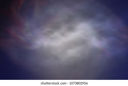 Light Purple vector cover with astronomical stars. Space stars on blurred abstract background with gradient. Smart design for your business advert.