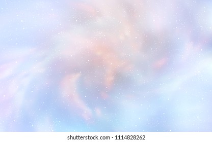 Light Purple vector cover with astronomical stars. Shining colored illustration with bright astronomical stars. Best design for your ad, poster, banner.