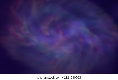 Light Purple vector cover with astronomical stars. Glitter abstract illustration with colorful cosmic stars. Template for cosmic backgrounds.