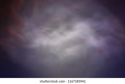 Light Purple vector cover with astronomical stars. Space stars on blurred abstract background with gradient. Pattern for astronomy websites.