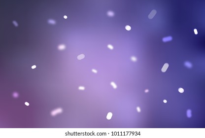 Light Purple vector cover with beautiful snowflakes. Shining colored illustration with snow in christmas style. The pattern can be used for year new  websites.