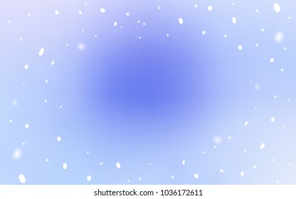 Light Purple vector cover with beautiful snowflakes. Modern geometrical abstract illustration with crystals of ice. The pattern can be used for new year ad, booklets.