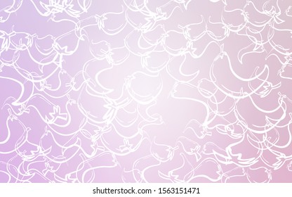Light Purple vector cover with chili peppers. Illustration with set of fresh peppers in doodle style. Design for ad, poster, banner of cafes or restaurants.