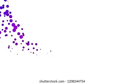 Light Purple vector cover with circles. Modern abstract illustration with colorful water drops. Pattern for ads, leaflets.