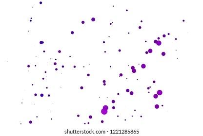 Light Purple vector cover with circles. Illustration with set of shining colorful abstract circles. Design for business adverts.