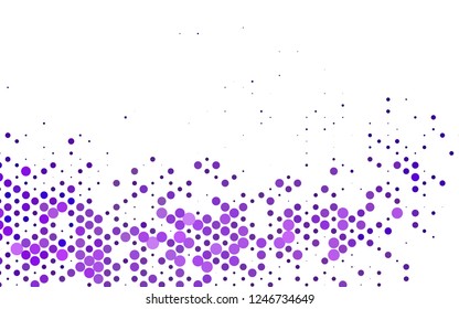 Light Purple vector cover with circles. Modern abstract illustration with colorful water drops. Design for business adverts.
