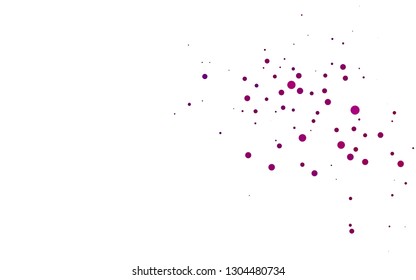 Light Purple vector cover with circles. Blurred decorative design in abstract style with bubbles. Pattern for beautiful websites.