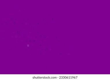 Light Purple vector cover with circles, cubes. Abstract illustration with colorful circles, rectangles. Pattern for ads, leaflets.