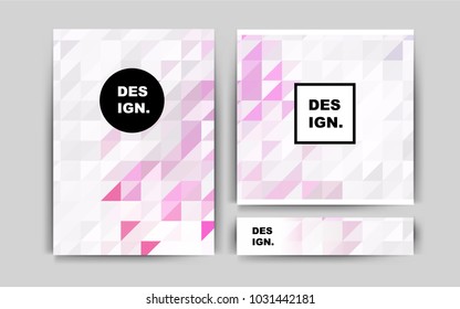 Light Purple vector cover for Envelopes. Booklet with textbox on colorful abstract background. Beautiful design for cover of notepads.