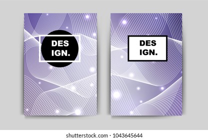 Light Purple vector cover for Envelopes. Beautiful colored sample in A4 size. The pattern can be used for any ad, booklets.