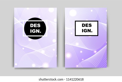 Light Purple vector cover for Envelopes. Booklet with textbox on colorful abstract background. Pattern for ads, leaflets, labels of your business.