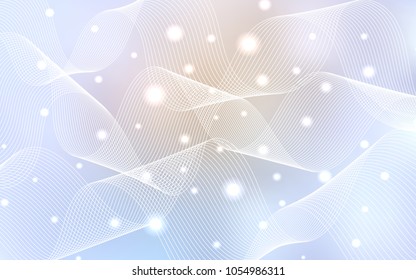 Light Purple vector cover with happy holiday ribbons. Glitter abstract illustration with colorful confetti, ribbons. The pattern can be used for carnival, festival leaflets.