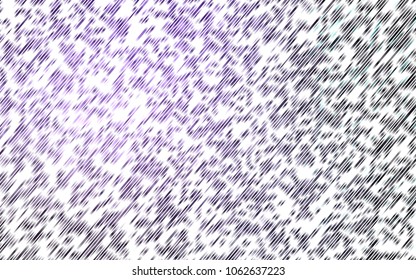 Light Purple vector cover with long lines. Glitter abstract illustration with colored sticks. The template can be used as a background.