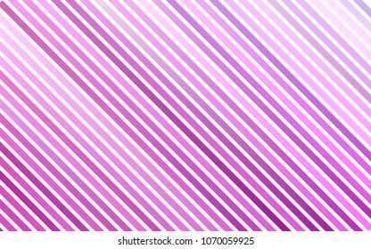Light Purple vector cover with long lines. Modern geometrical abstract illustration with staves. The pattern can be used for busines ad, booklets, leaflets