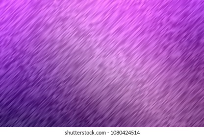 Light Purple vector cover with long lines. Shining colored illustration with narrow lines. Best design for your ad, poster, banner.