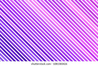 Light Purple vector cover with long lines. Shining colored illustration with narrow lines. The template can be used as a background.