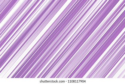 Light Purple vector cover with long lines. Glitter abstract illustration with colored sticks. Smart design for your business advert.