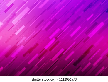 Light Purple vector cover with long lines. Lines on blurred abstract background with gradient. The template can be used as a background.