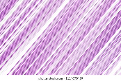 Light Purple vector cover with long lines. Glitter abstract illustration with colored sticks. The pattern can be used as ads, poster, banner for commercial.