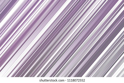 Light Purple vector cover with long lines. Lines on blurred abstract background with gradient. The pattern can be used for busines ad, booklets, leaflets