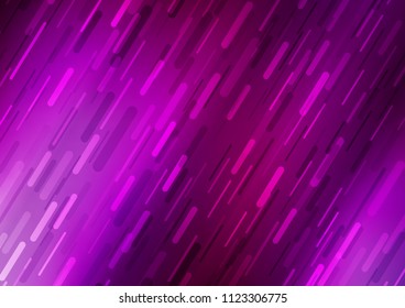 Light Purple vector cover with long lines. Lines on blurred abstract background with gradient. The template can be used as a background.