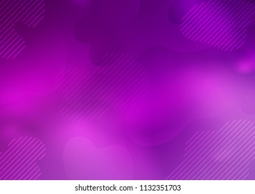 Light Purple vector cover with long lines. Glitter abstract illustration with colored sticks. The template can be used as a background.