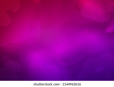 Light Purple vector cover with long lines. Shining colored illustration with narrow lines. The pattern can be used for busines ad, booklets, leaflets