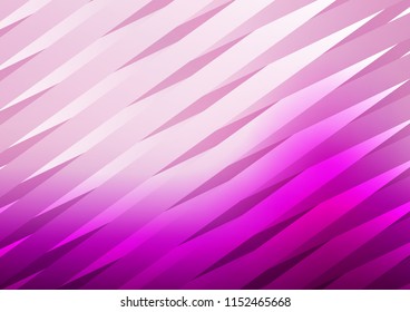 Light Purple vector cover with long lines. Lines on blurred abstract background with gradient. Best design for your ad, poster, banner.