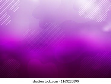 Light Purple vector cover with long lines. Lines on blurred abstract background with gradient. Smart design for your business advert.