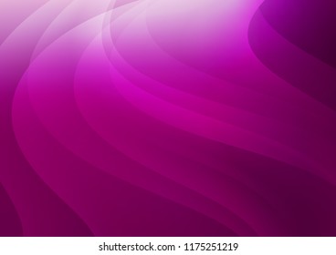 Light Purple vector cover with long lines. Lines on blurred abstract background with gradient. The pattern can be used as ads, poster, banner for commercial.