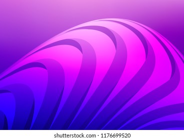 Light Purple vector cover with long lines. Decorative shining illustration with lines on abstract template. Smart design for your business advert.