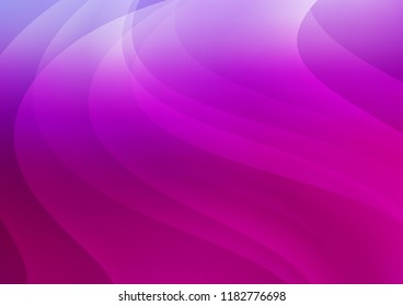Light Purple vector cover with long lines. Decorative shining illustration with lines on abstract template. The pattern can be used as ads, poster, banner for commercial.