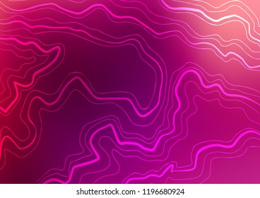 Light Purple vector cover with long lines. Shining colored illustration with narrow lines. The pattern can be used as ads, poster, banner for commercial.